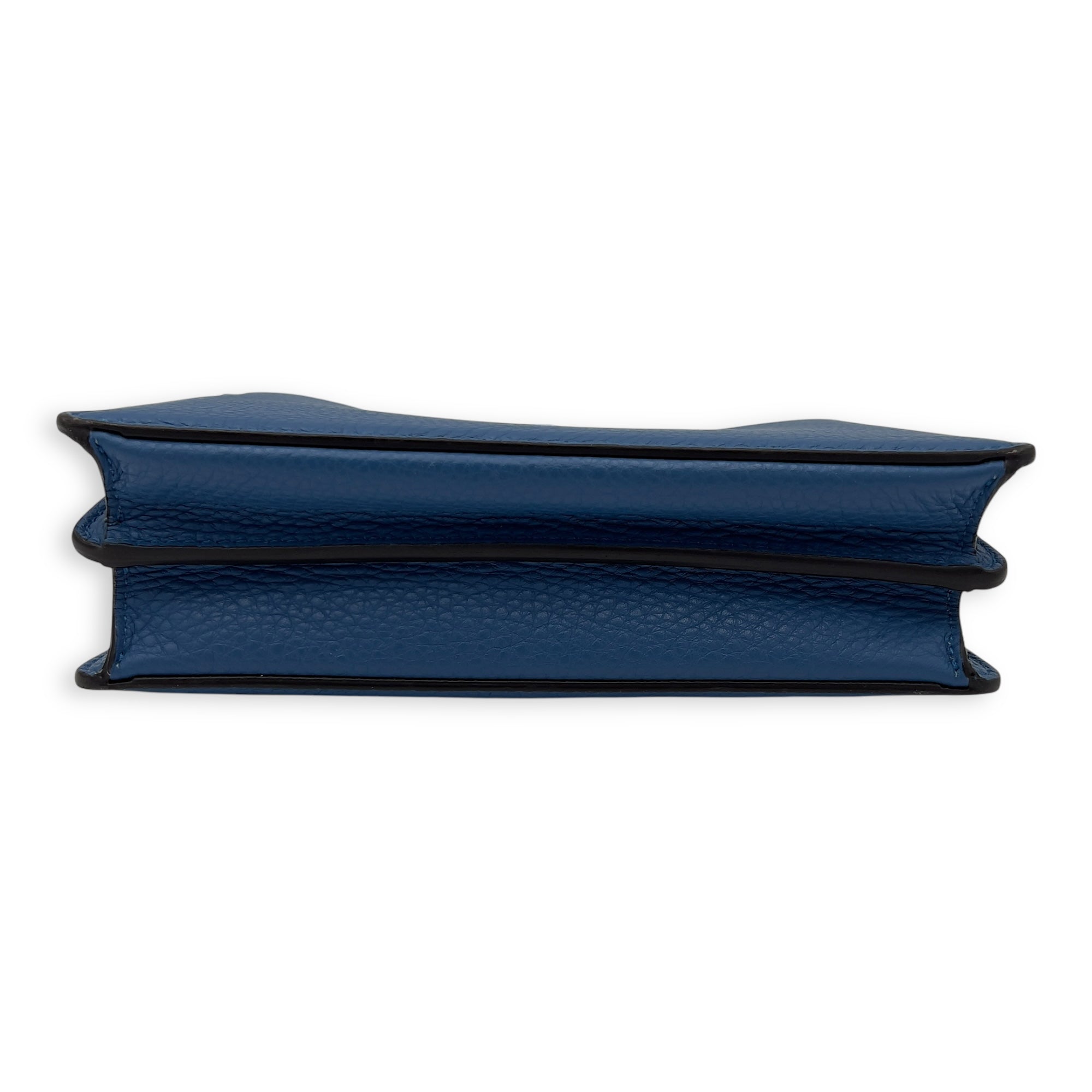 ISeeU Petite Blue Top Handle Bag in Calfskin, Silver hardware - Image 6