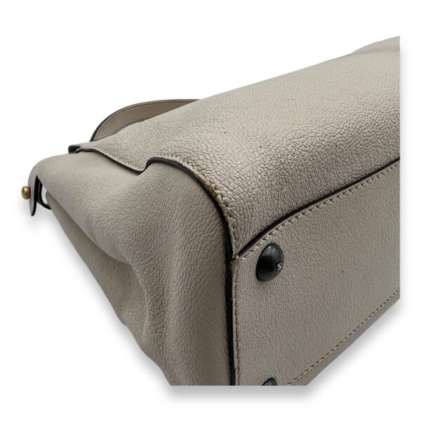 Peekaboo Medium Top handle bag in Calfskin, Silver Hardware - Image 10