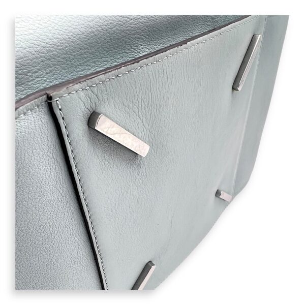 Hammock Medium Blue Top Handle Bag in Calfskin, Silver hardware - Image 10