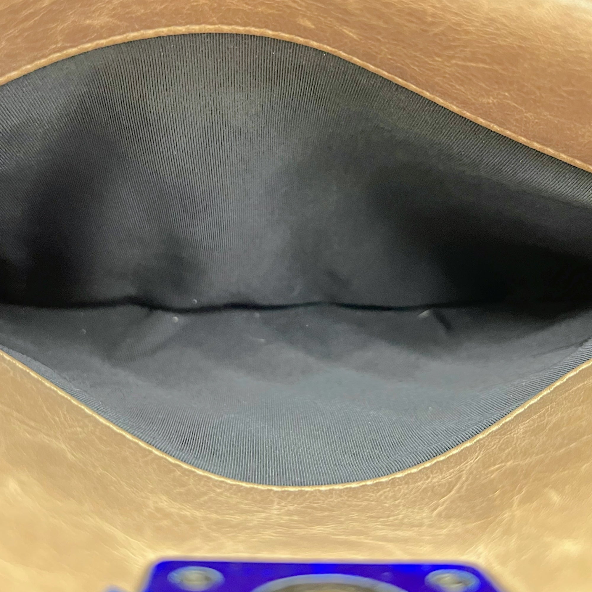 Boy Top Handle Bag Beige in Calfskin, Gunmetal hardware - Image 10