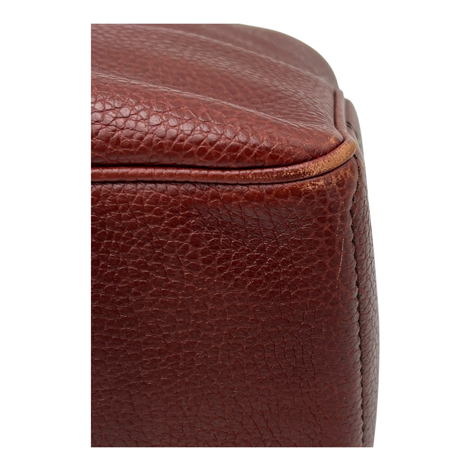 Boogie Top Handle Bag Brown in Calfskin, Silver hardware - Image 11