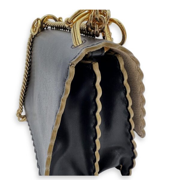 Kan I Small Crossbody bag in Calfskin, Light Gold Hardware - Image 8