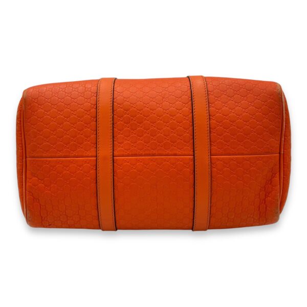 Boston Top Handle Bag Orange in Guccissima Leather, Gold hardware - Image 6