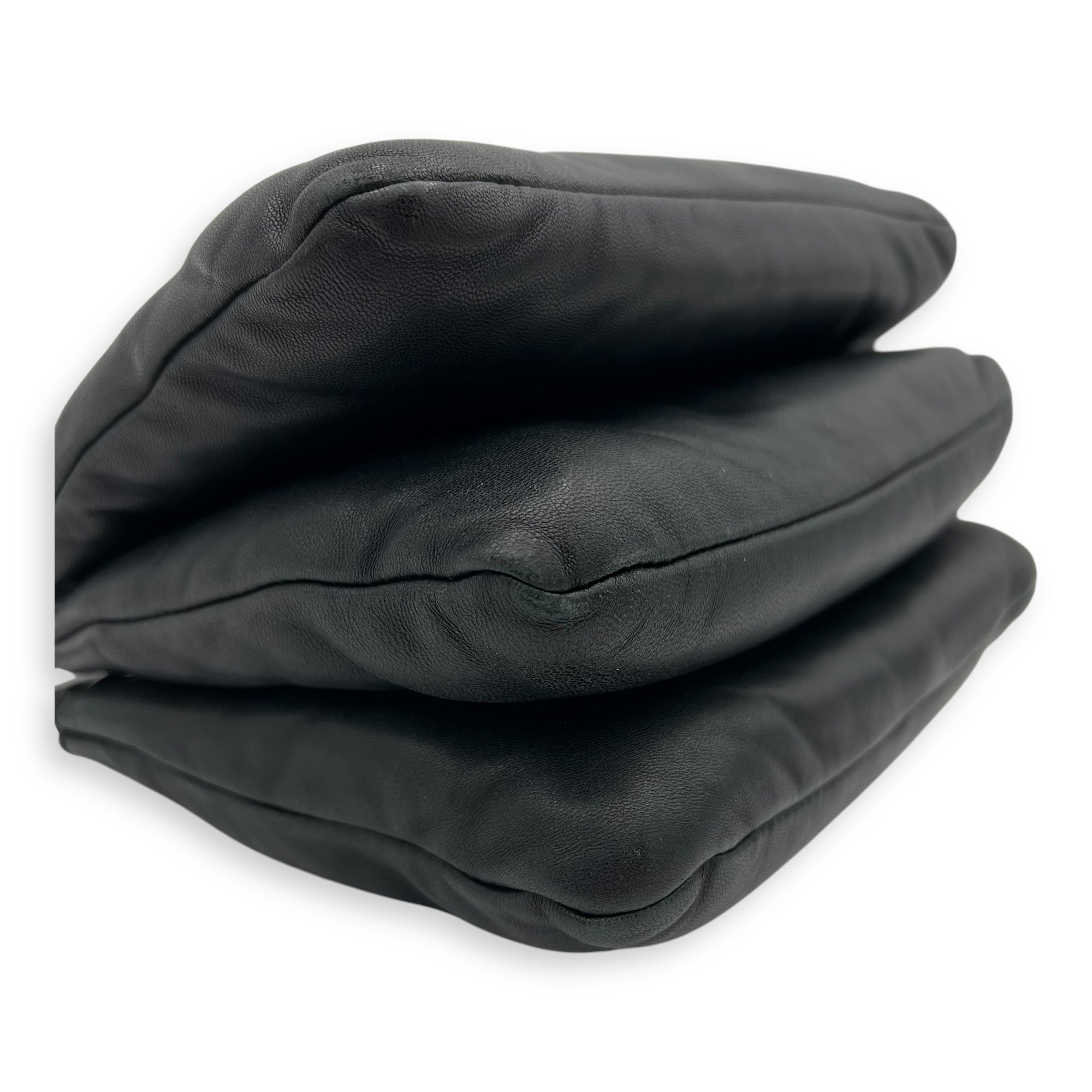 Trio Black Crossbody Bag in Lambskin, Gold hardware - Image 9