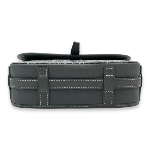Belvedere Crossbody Bag PM Grey in Coated Canvas, Silver hardware - Image 6