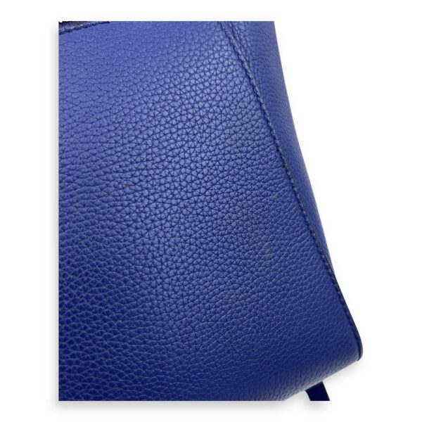 Belt Bag Mini Blue Top Handle Bag in Calfskin, Gold hardware - Image 21