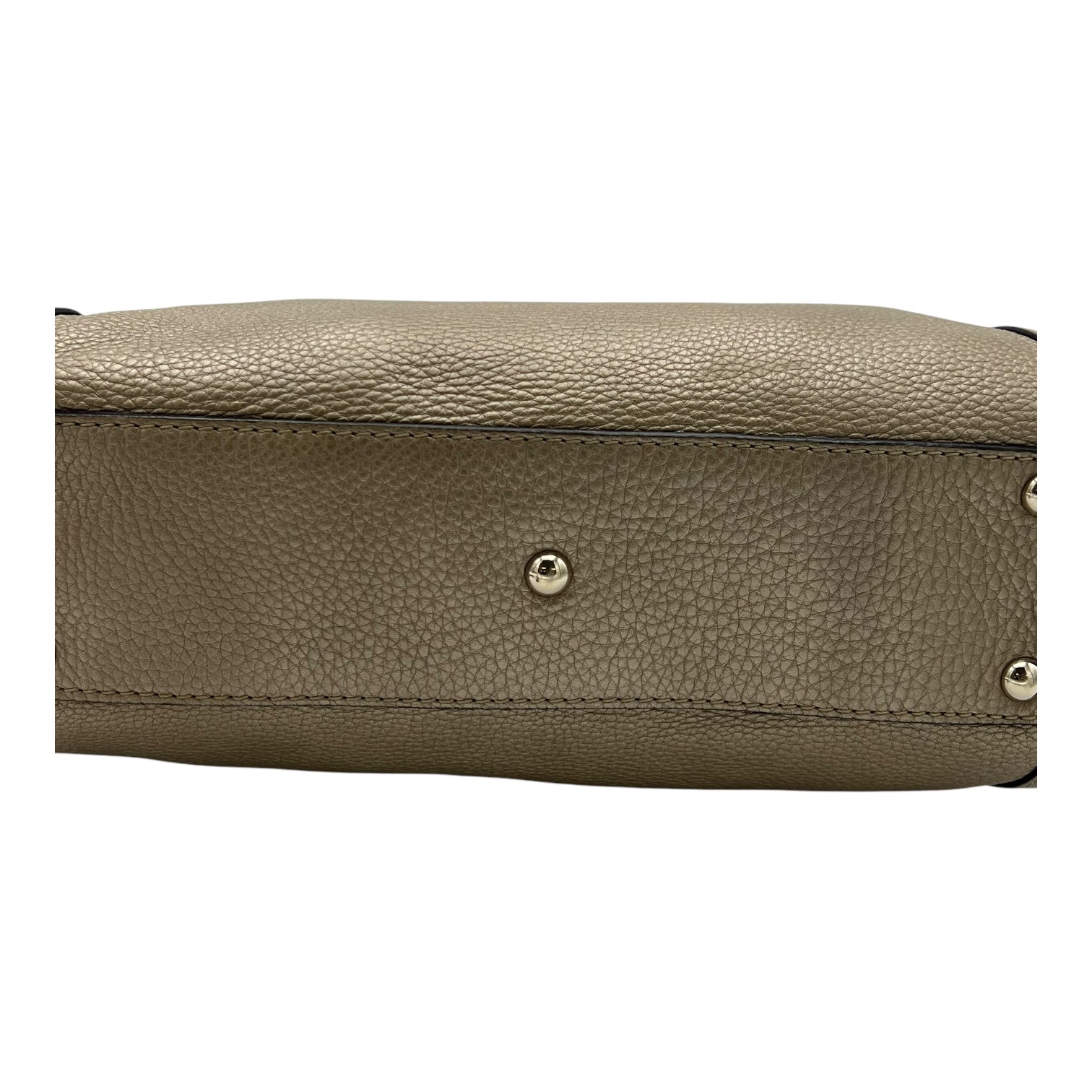 Twist Shoulder Bag Gold in Calfskin, Gold hardware - Image 13