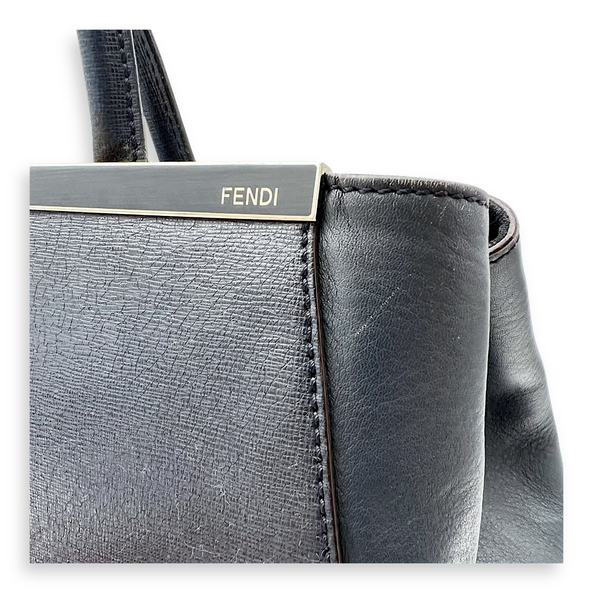 2Jours Blue Top Handle Bag in Calfskin, Silver hardware - Image 16
