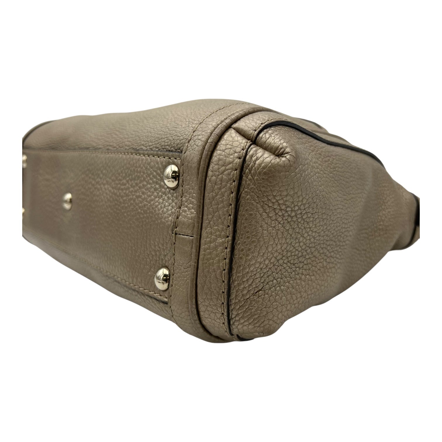 Twist Shoulder Bag Gold in Calfskin, Gold hardware - Image 12