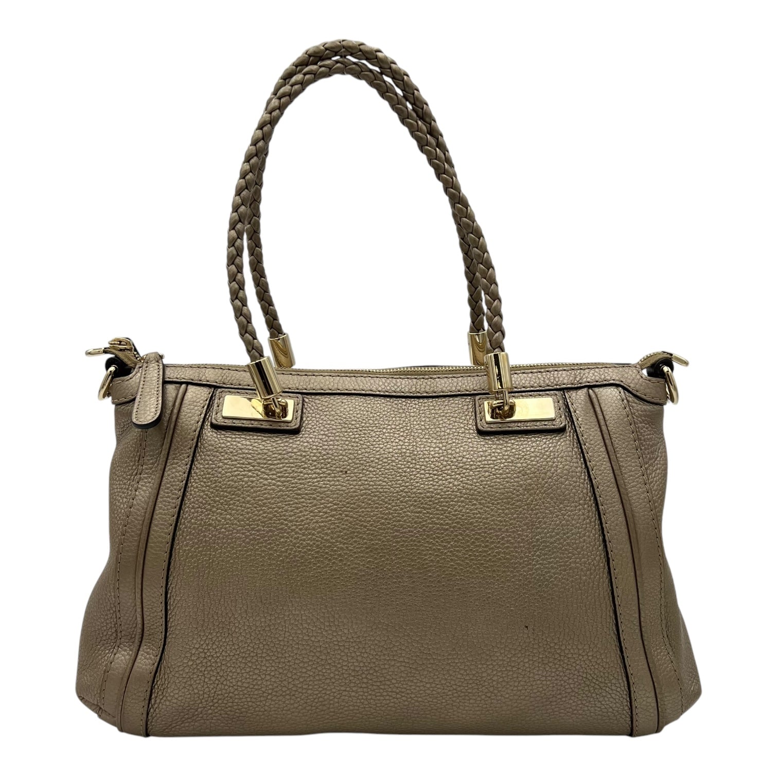Twist Shoulder Bag Gold in Calfskin, Gold hardware - Image 3