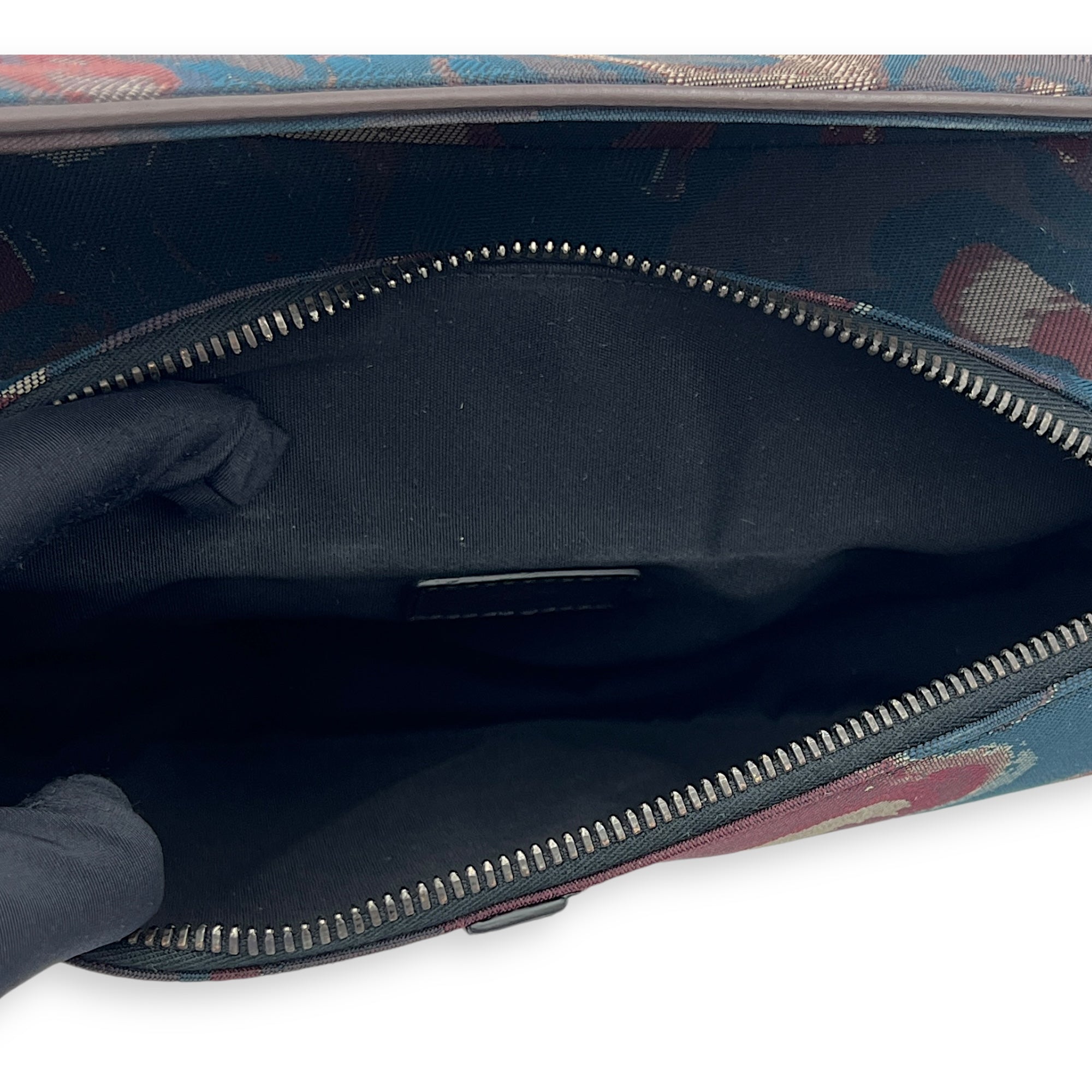 Saddle Crossbody Bag Peter Doig Collaboration in Canvas, Silver hardware - Image 7