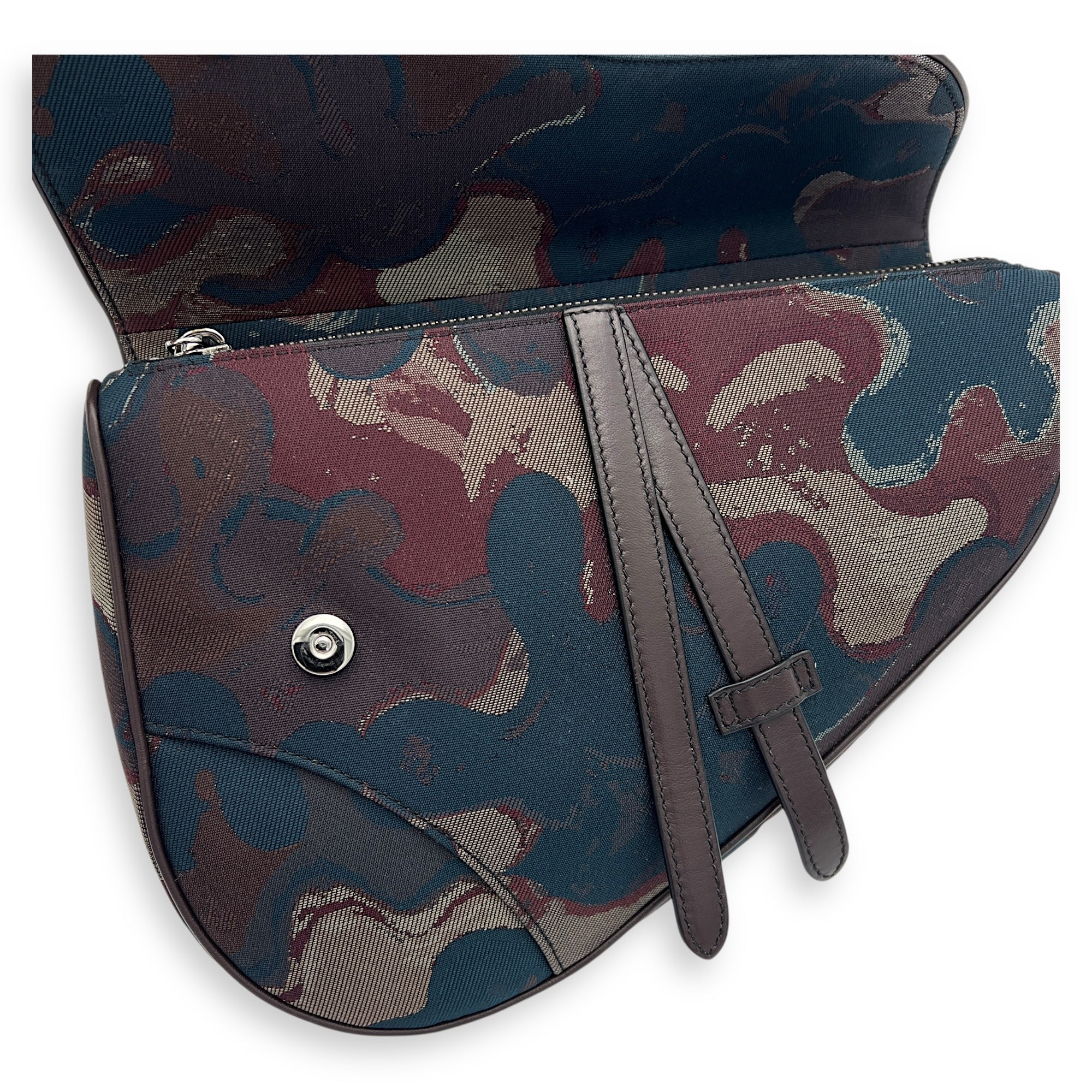 Saddle Crossbody Bag Peter Doig Collaboration in Canvas, Silver hardware - Image 9
