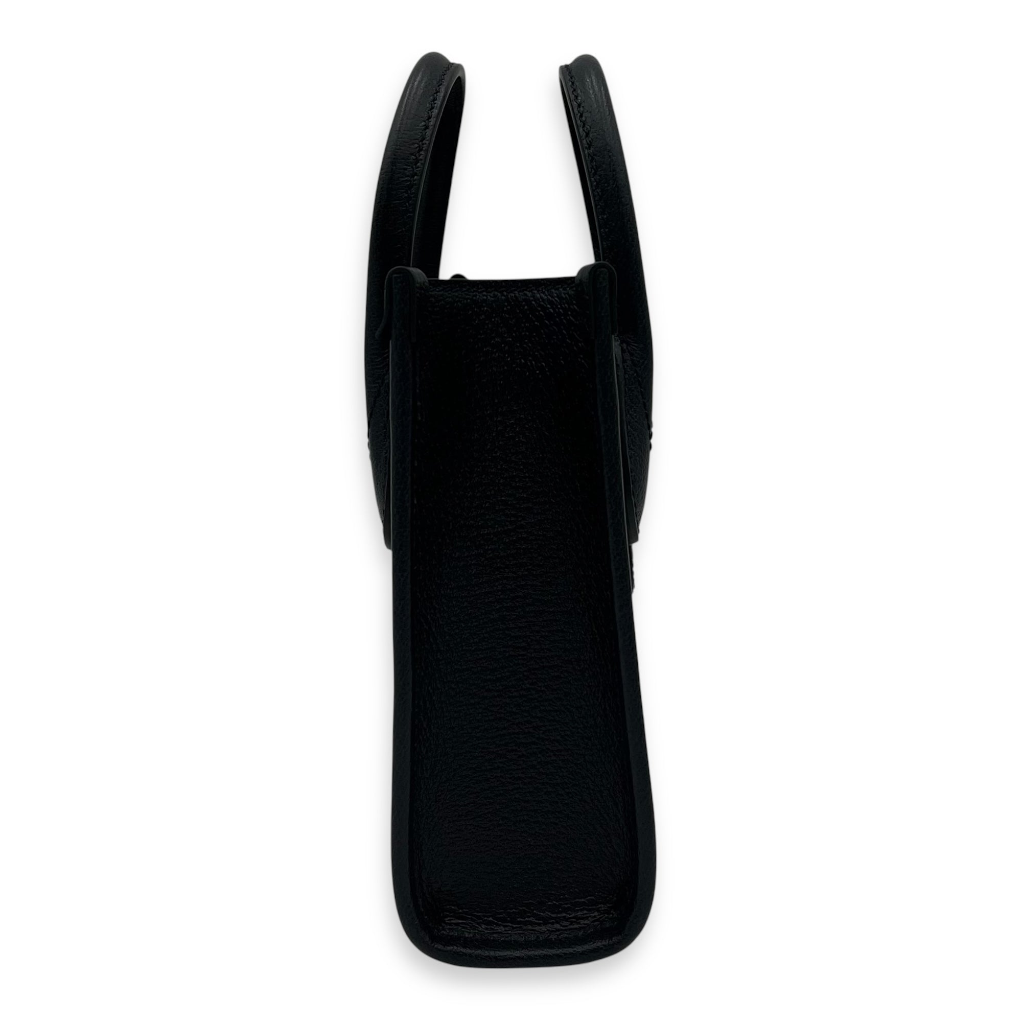 GG Supreme Top Handle Bag Blue in Coated Canvas, Silver hardware - Image 4