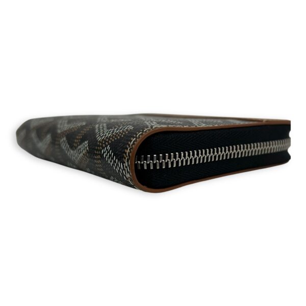 Matignon Wallet Brown in Coated Canvas, Silver hardware - Image 10