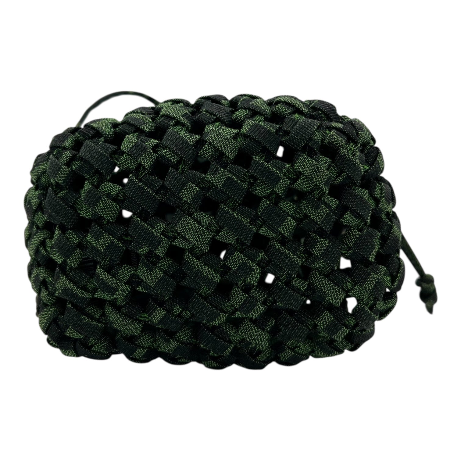 Mon Tresor Crossbody Bag Green in Canvas, Gold hardware - Image 6