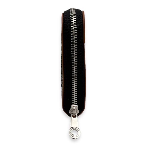 Matignon Wallet Brown in Coated Canvas, Silver hardware - Image 4