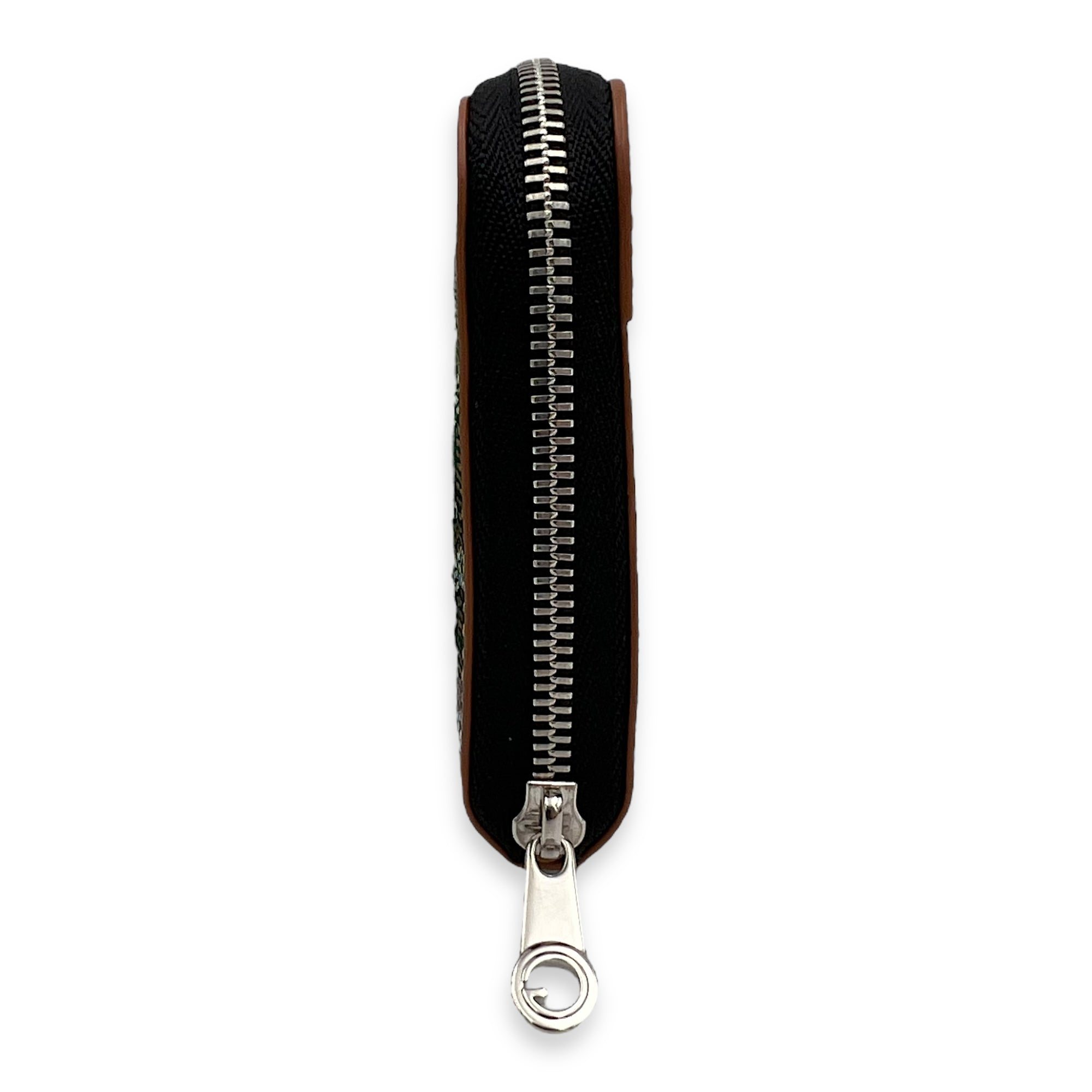Matignon Wallet Brown in Coated Canvas, Silver hardware - Image 4