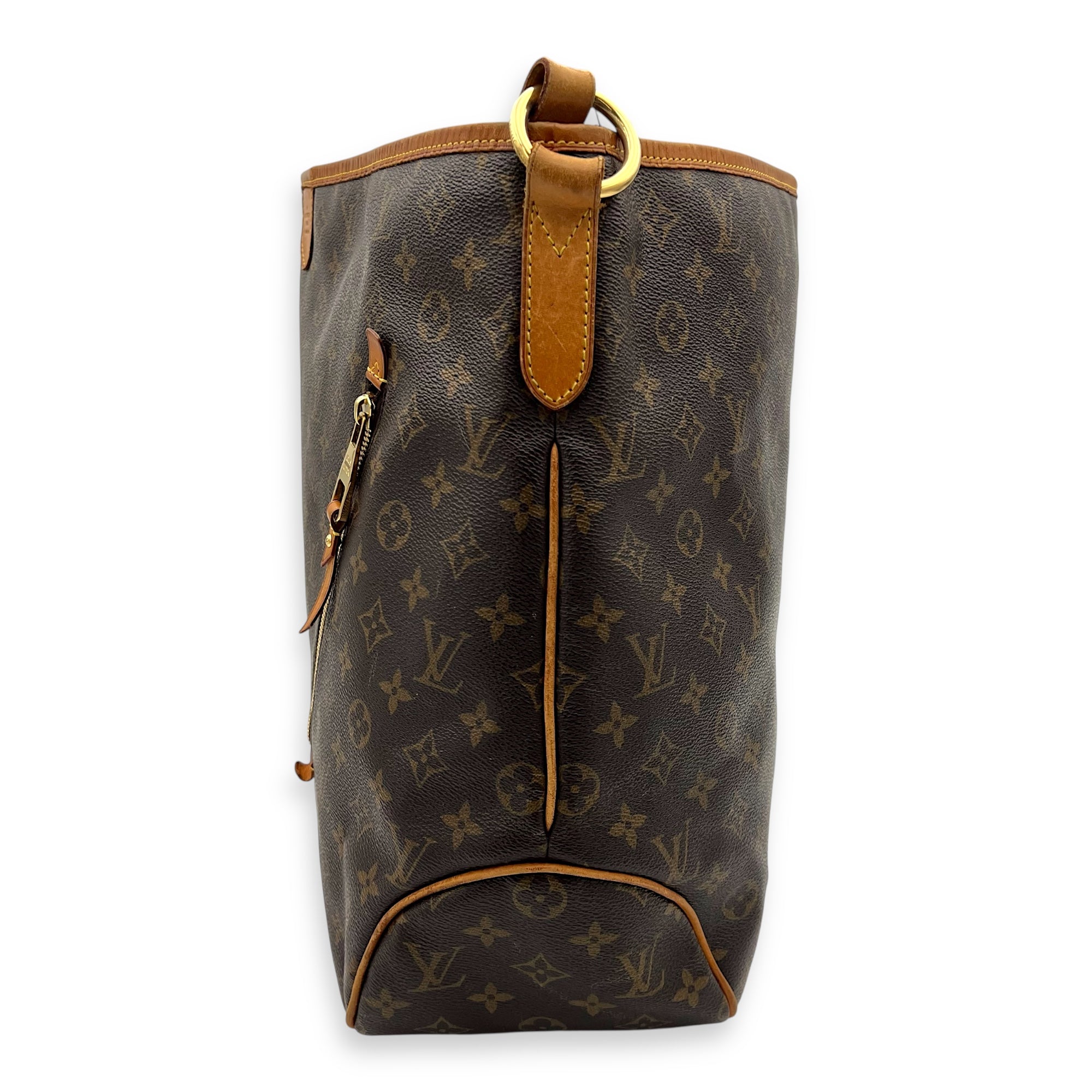 Delightful Shoulder Bag GM Brown in Monogram Coated Canvas, Gold hardware - Image 5